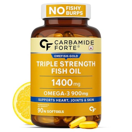Carbamide Forte 1400mg Triple Strength Omega-3 Fish Oil Capsules