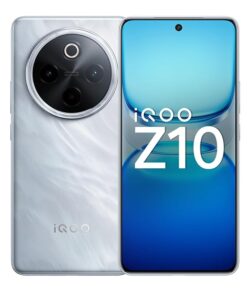 iQOO Z10 5G (Glacier Silver, 12GB RAM, 256GB Storage) | India's Biggest Ever 7300 mAh Battery | Snapdragon 7s Gen 3 Processor | Brightest Quad Curved AMOLED Display in The Segment