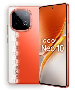 iQOO Neo 10 (Inferno Red, 8GB RAM, 256GB Storage) | Snapdragon 8s Gen 4 Processor & SuperComputing Chip Q1 | 7000 mAh Battery | Segment’s Highest 144 FPS Gaming Smartphone
