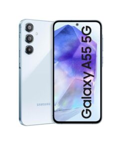 Samsung Galaxy A55 5G (Awesome Iceblue, 8GB RAM, 128GB Storage) | AI | Metal Frame | 50 MP Main Camera (OIS) | Super HDR Video| Nightography | IP67 | Corning Gorilla Glass Victus+ | sAMOLED Display